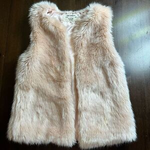 Young Dimension Fake Fur Pink Vest Girls Size 4/5